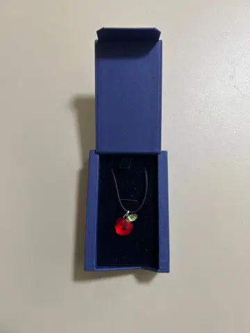 [ Swarovski ] 사과 모티브 목걸이 스와로브스키
