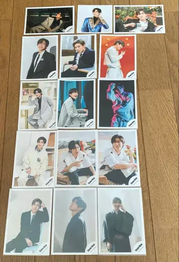 새상품급 메구로 렌 공식 사진 SnowMan 15장 세트