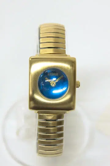 빈티지 STORM 손목시계 RECT DETROIT 여성용 블루