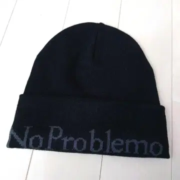Aries 블랙 니트 모자 No Problemo