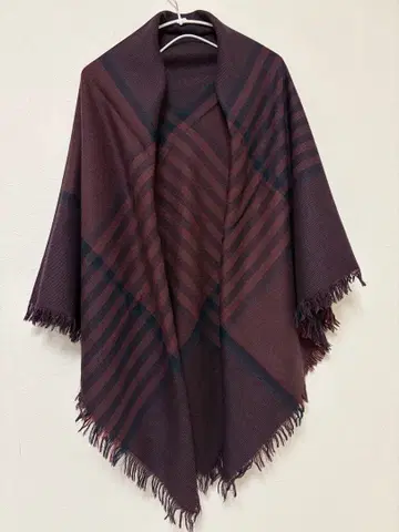 레리안 대형 스톨 프랑스제 WURMSER 숄 머플러 체크 무늬