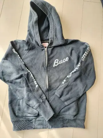 리얼 맥코이 Buco 블랙 풀 집업 후드티