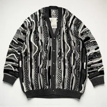 택 포함 미사용품 THRIFTY LOOK 3D 니트 가디건