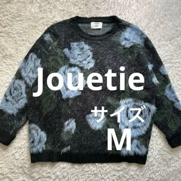 Jouetie 쥬에티 패턴 샤기 니트 풀오버 꽃무늬