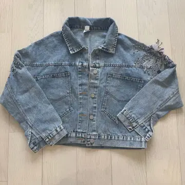 자수 데님 자켓 XL 당일 발송