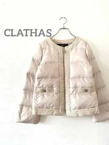 새상품급 CLATHAS 클레이사스 노카라 다운 자켓