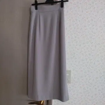 PROPORTION 타이트 롱 스커트 라이트 그레이