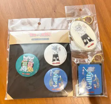 [ 미개봉 ] 히구치 유코 톰과 제리 아크릴 키링 캔뱃지 3개 세트