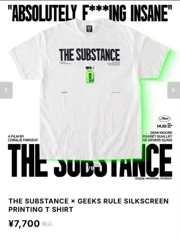 THE SUBSTANCE x GEEKS RULE 티셔츠 L 사이즈