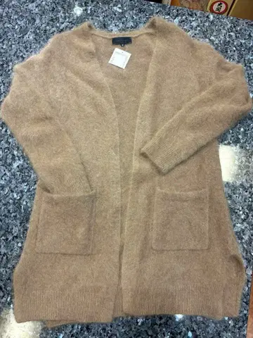 UNTITLED 모카 브라운 프론트 오픈 기모 가디건 새상품 7-103