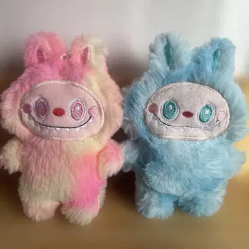 러브브 디자인 복슬복슬 키링 2색 피코피코 울리는 14cm