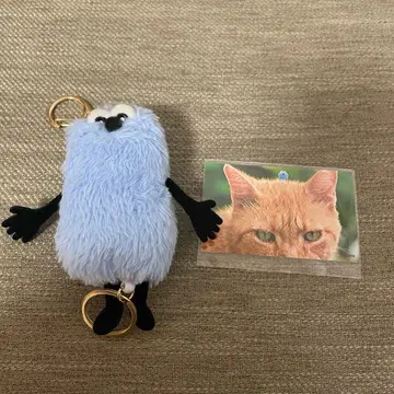 SUNSUN 퍼펫 스 낚시릴 포함 마스코트 참 키링 고양이