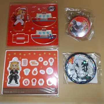 귀멸의 칼날 렌고쿠 쿄쥬로 아크릴 스탠드 라구나 텐보스 캔뱃지 외