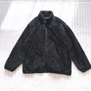 유니클로 플리스 자켓 4XL 블랙 보아 빅 사이즈