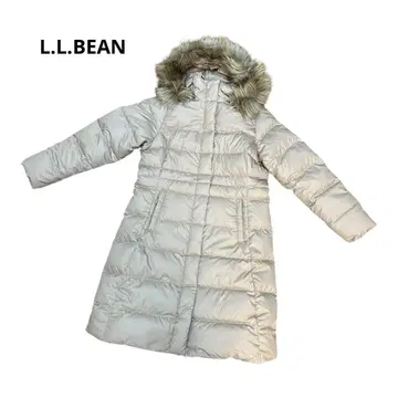 택 포함 새상품 L.L.Bean 롱 다운 자켓 후드 부착