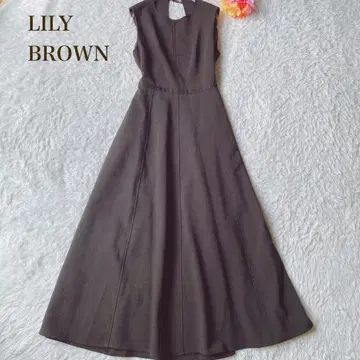 릴리 브라운 [ S ] 슬리브리스 롱 원피스 블랙 A라인