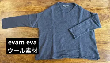 [ eva eva ] 그레이 긴팔 울 니트