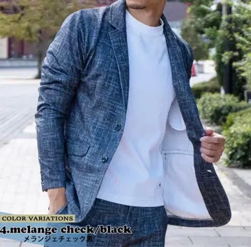 캐주얼 수트 풍 맨투맨 스트레치 상하의 세트 L