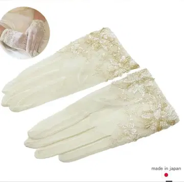 웨딩 그로브 숏 레이스 브라이덜 오간자 일본제