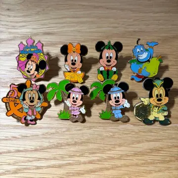 디즈니 핀 배지 미키 미니 8개 세트