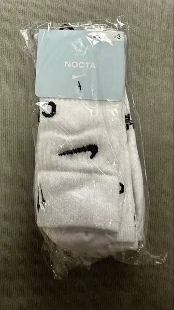 NOCTA 화이트 양말 3족 세트 25-27 cm L 사이즈