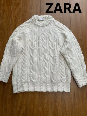 ZARA 케이블 니트 사이즈 USA M