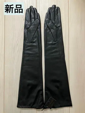 [ 미사용 새상품 ] jennifer 롱 그로브 블랙 천연 가죽