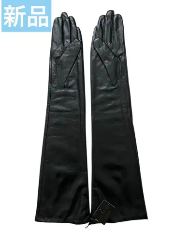 [ 미사용 새상품 ] jennifer 롱 그로브 블랙 천연 가죽