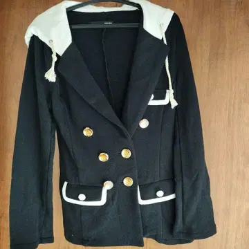 원스포 블랙 더블 브레스트 테일러드 자켓 M