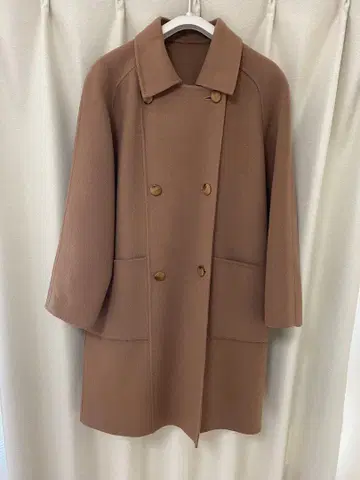 피 코트 롱 코트 캐시미어 코트