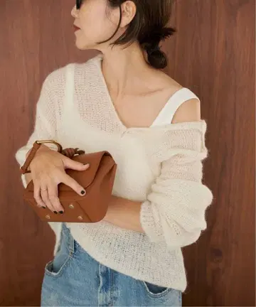 plage ALPACA MIX BUTTON 니트 2