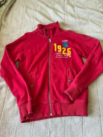 AVIREX 아비렉스 레드 집업 트레이닝복 한 장 M