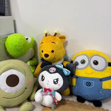 미니언 쿠로미 마이크 푸우  요시 빅 봉제 인형