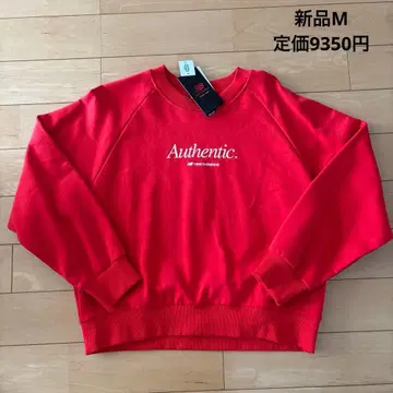 새상품 뉴발란스 맨투맨 트레이닝복 여성용 레드 M