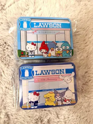 LAWSON 50주년 기념 캐릭터 캔 산리오 2개 세트