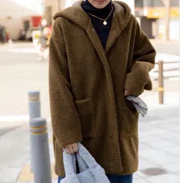 [ 미사용 ] URBAN RESEARCH DOORS 보아 코트 브라운 M