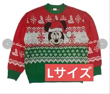 [택 포함 새상품] 디즈니 아베일 크리스마스 미키 니트 스웨터 L