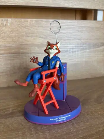 상하이 디즈니 닉 와일드 메모 클립 포함 피규어