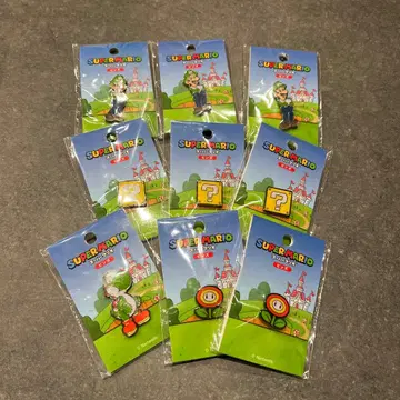 [ 미개봉 새상품 8세트 ] NEW 마리오 핀즈 핀 배지