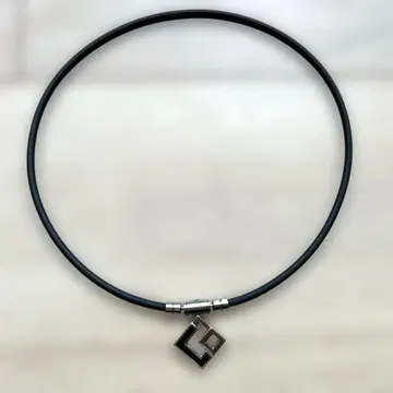 목걸이 블랙 실버 LL