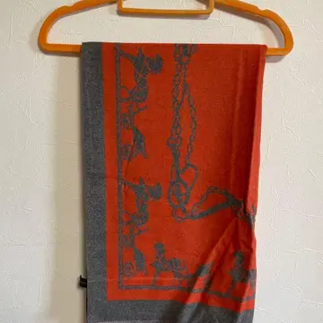 오렌지와 그레이의 동물 모티브 스톨