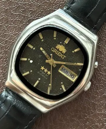 ORIENT 빈티지 손목시계 기계식 자동 와인딩 남성용 손목시계