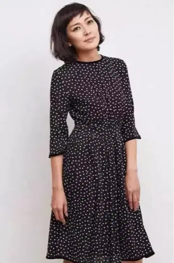 새상품 SINME 신메 도트 미니 원피스 M