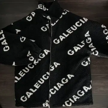 로고 자켓 보아 아우터 플리스