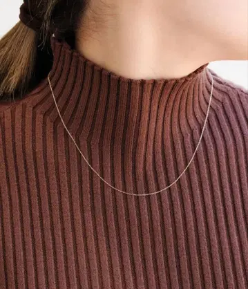 Jewel closet by L&Co. K10 슬림 아즈키 체인 목걸이