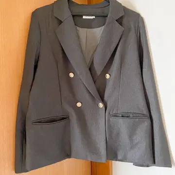 [ CENEA ] 골드 버튼 테일러드 자켓 플리츠 미니 스커트 셋업