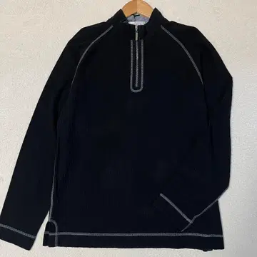 santafe 리브 하이넥 하프 지퍼 셔츠 [일본제]