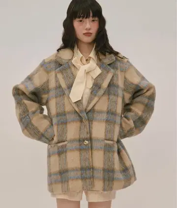 [ 미개봉 새상품 ] loin nuit 샤기 코트