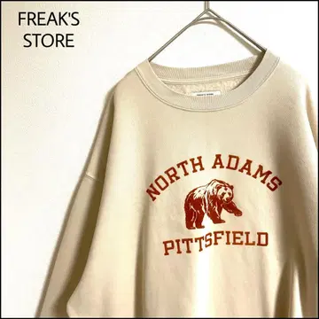 FREAK'S STORE 맨투맨 베이지 오버 사이즈