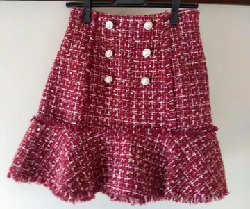 Sale 스커트풍 큐롯 빨간색 Size 38